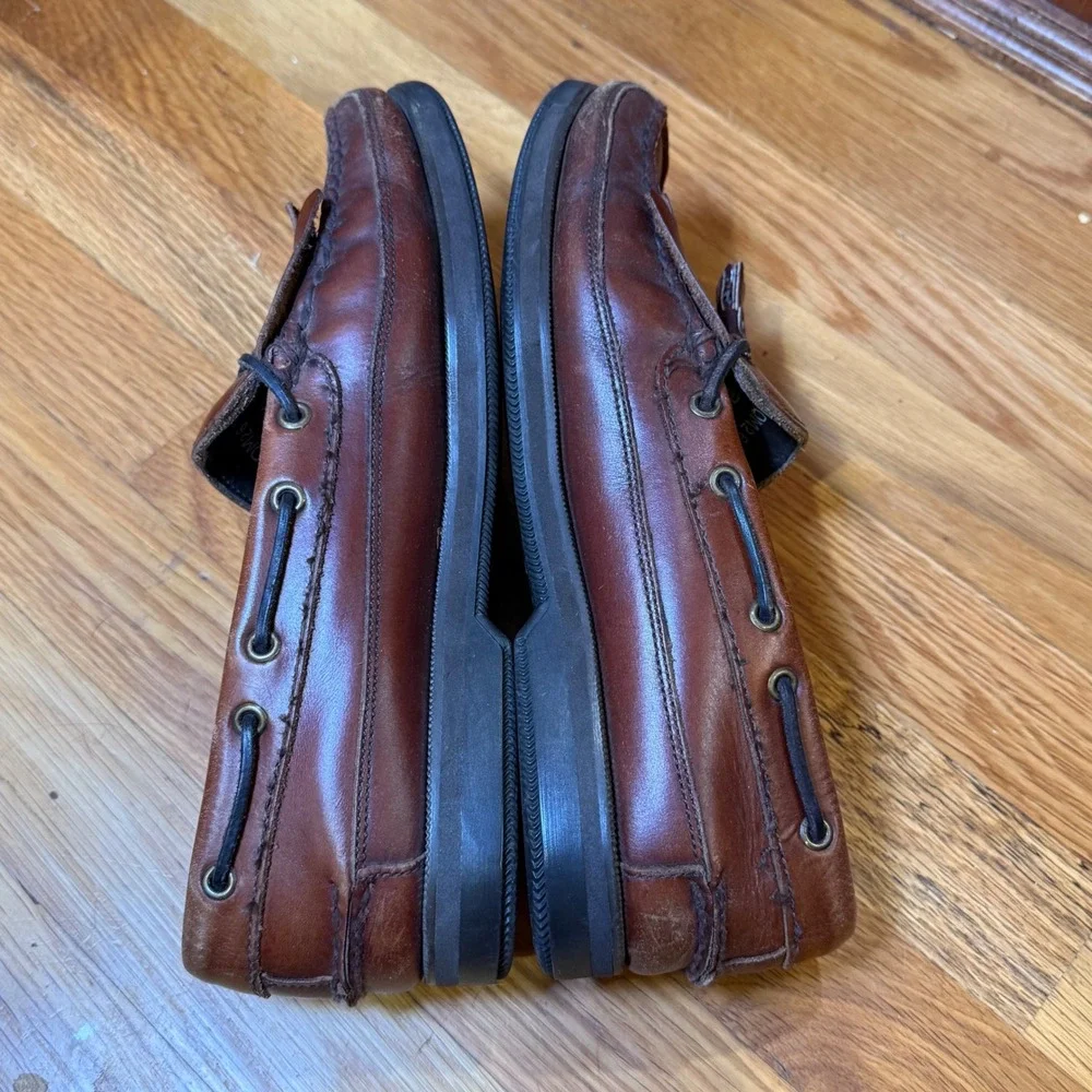 Bass Henry Brown Leather Kiltie Tassel‎ Boat Shoes Mens 10W Made in Brazil
